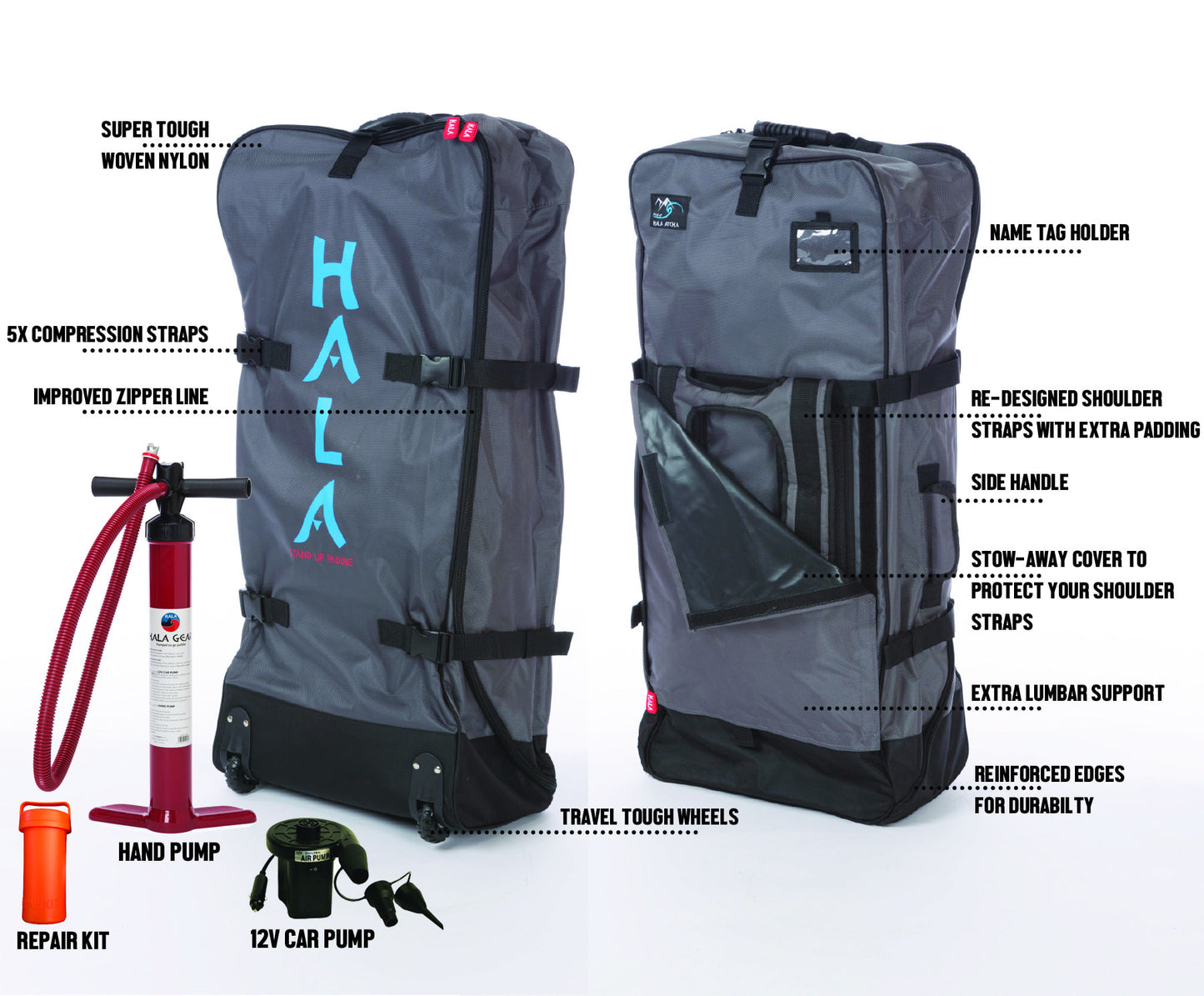 HALA ATCHA STOMP Inflatable SUP (9'6" x 36" x 6")