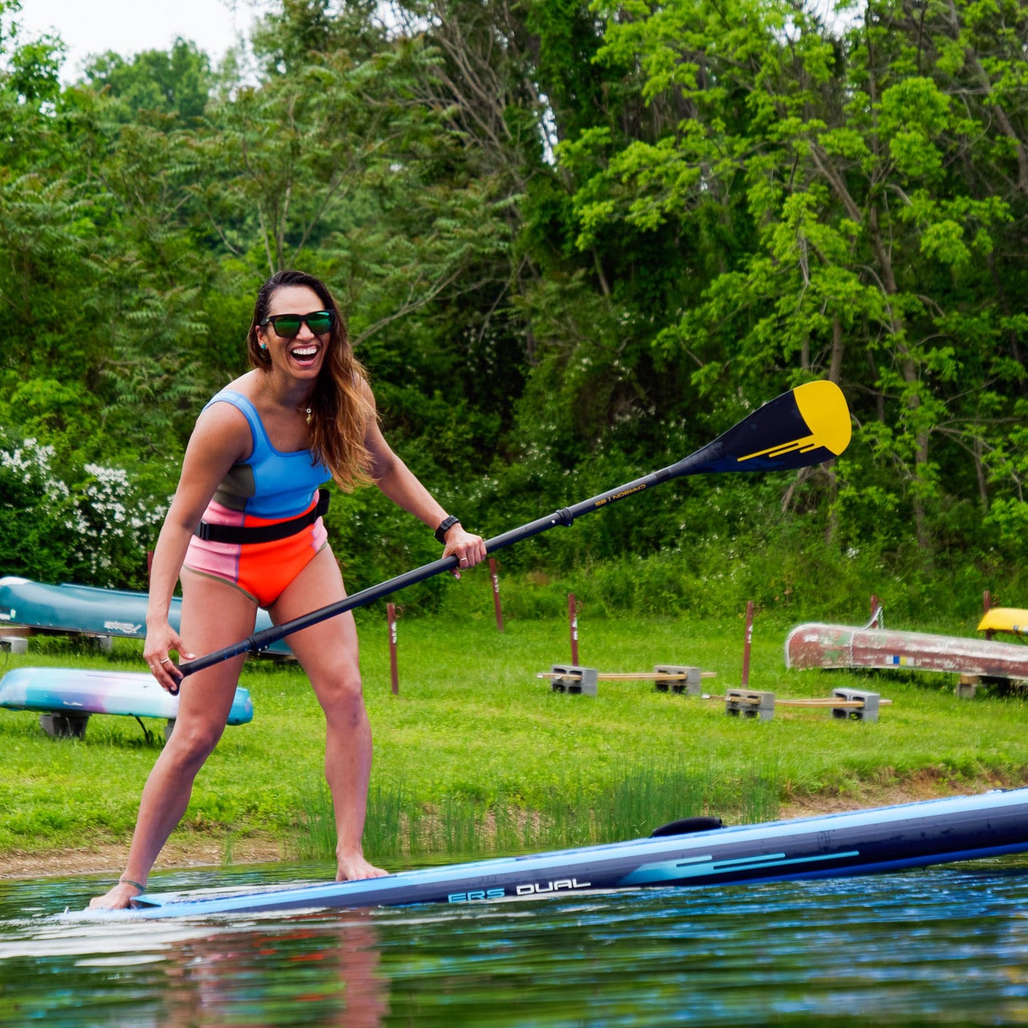 ERS CARBON 85 SUP PADDLE - 3 PIECE (GEN-3) - YELLOW