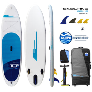 Earth River SUP SKYLAKE 10-9 S3 AQUA Inflatable Paddle Board (10'9"x34"x5")