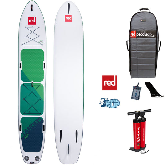 Red Paddle Co VOYAGER TANDEM 15'0"x34" Inflatable Stand Up Paddle Board 2020